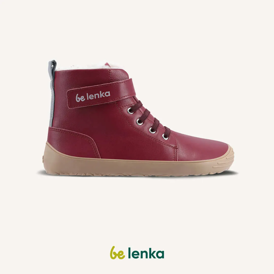 Winter Kids Barefoot Be Lenka Winter Kids - Dark Cherry Red