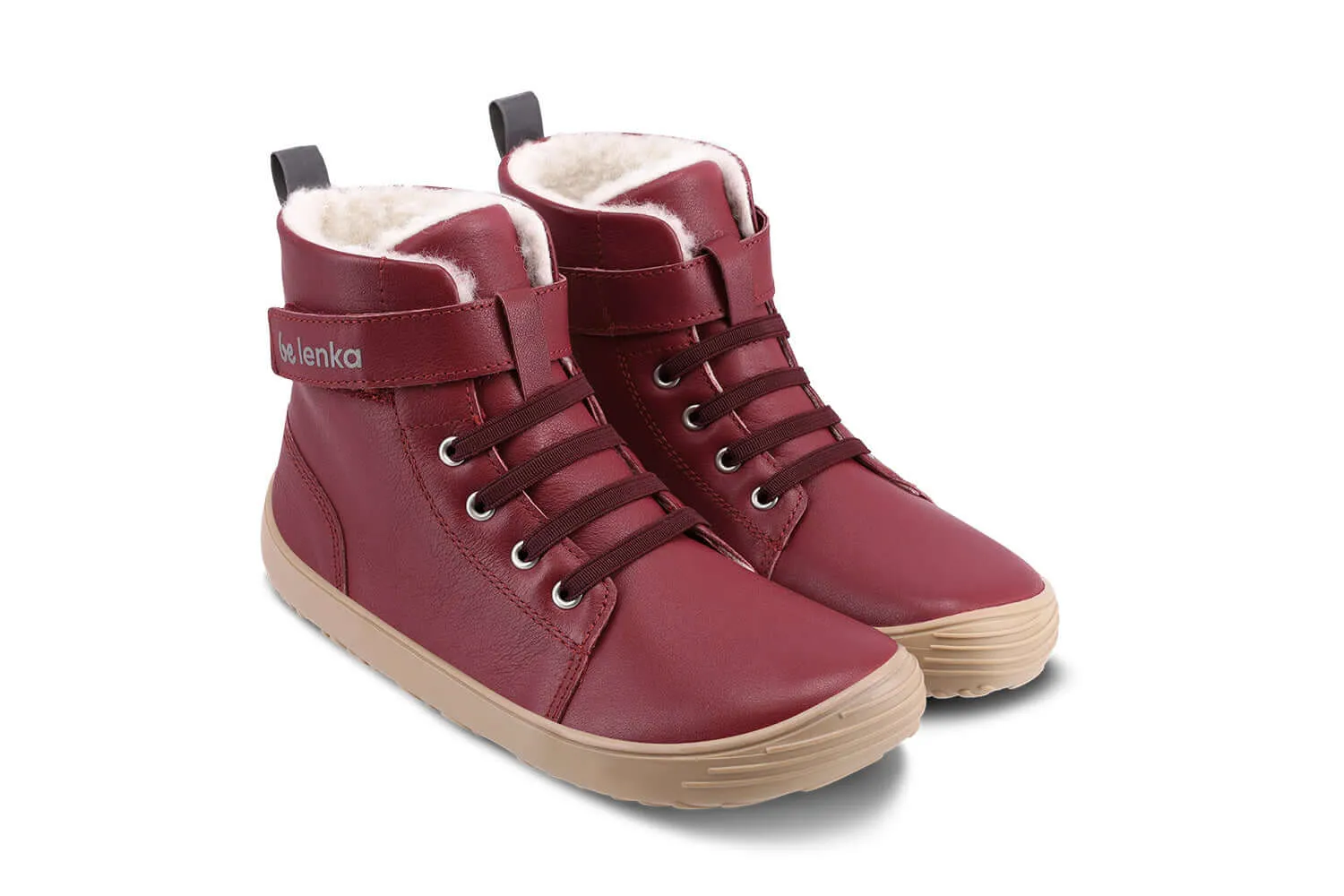 Winter Kids Barefoot Be Lenka Winter Kids - Dark Cherry Red