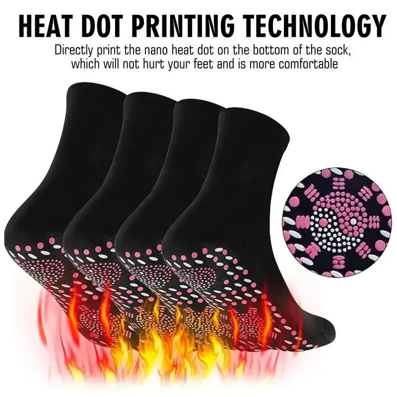 Winter Self-Heating Socks  Unisex Thermal Socks with Tourmaline